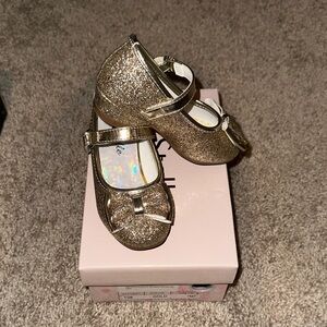 Gold Glitter Kids Shoes